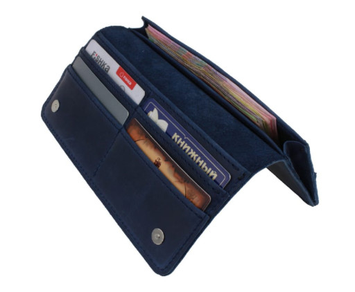 Гаманець жіночий шкіряний великий SULLIVAN 80220(10) синій