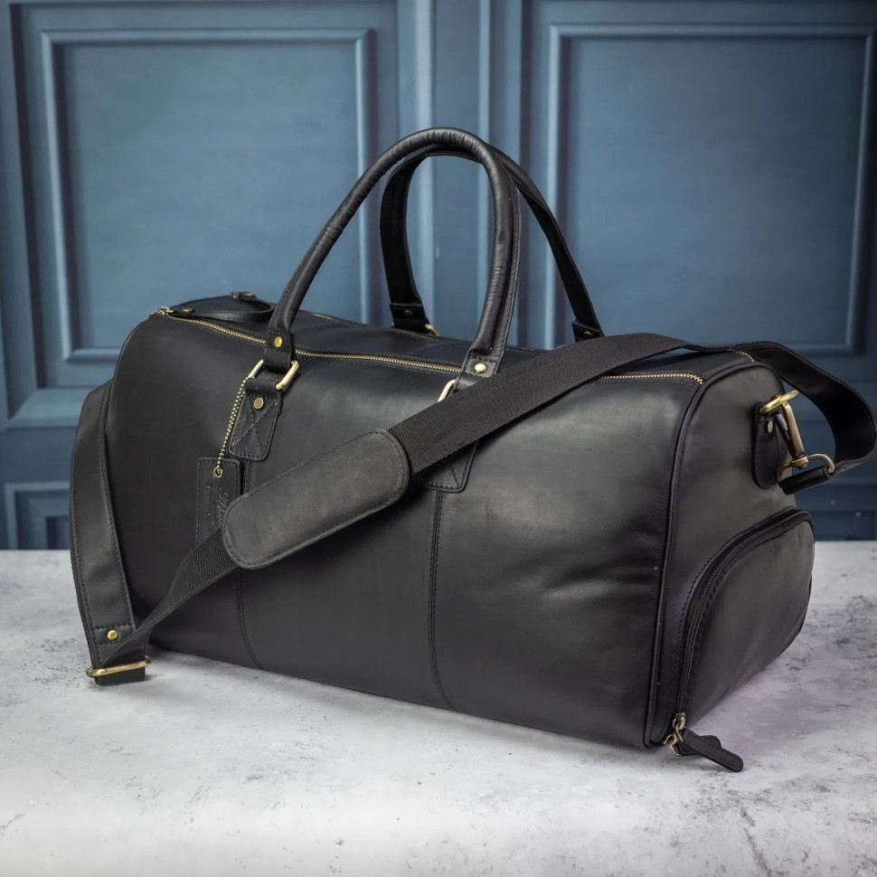 Чоловіча дорожня сумка Ashwood K48 (Black)