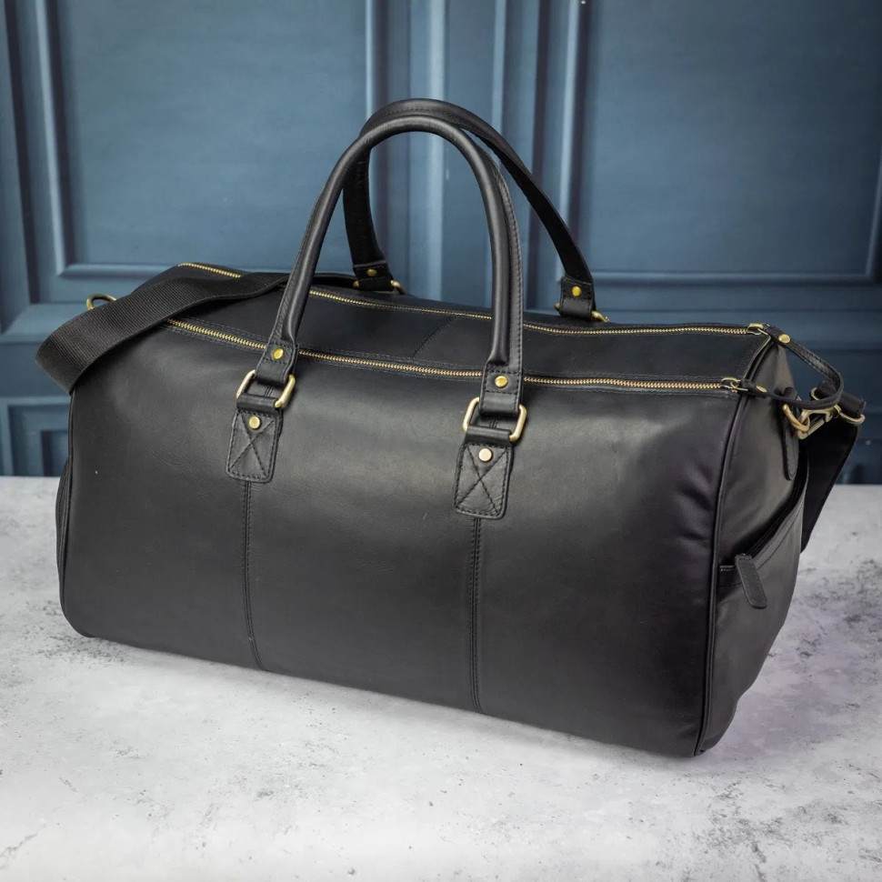 Чоловіча дорожня сумка Ashwood K48 (Black)