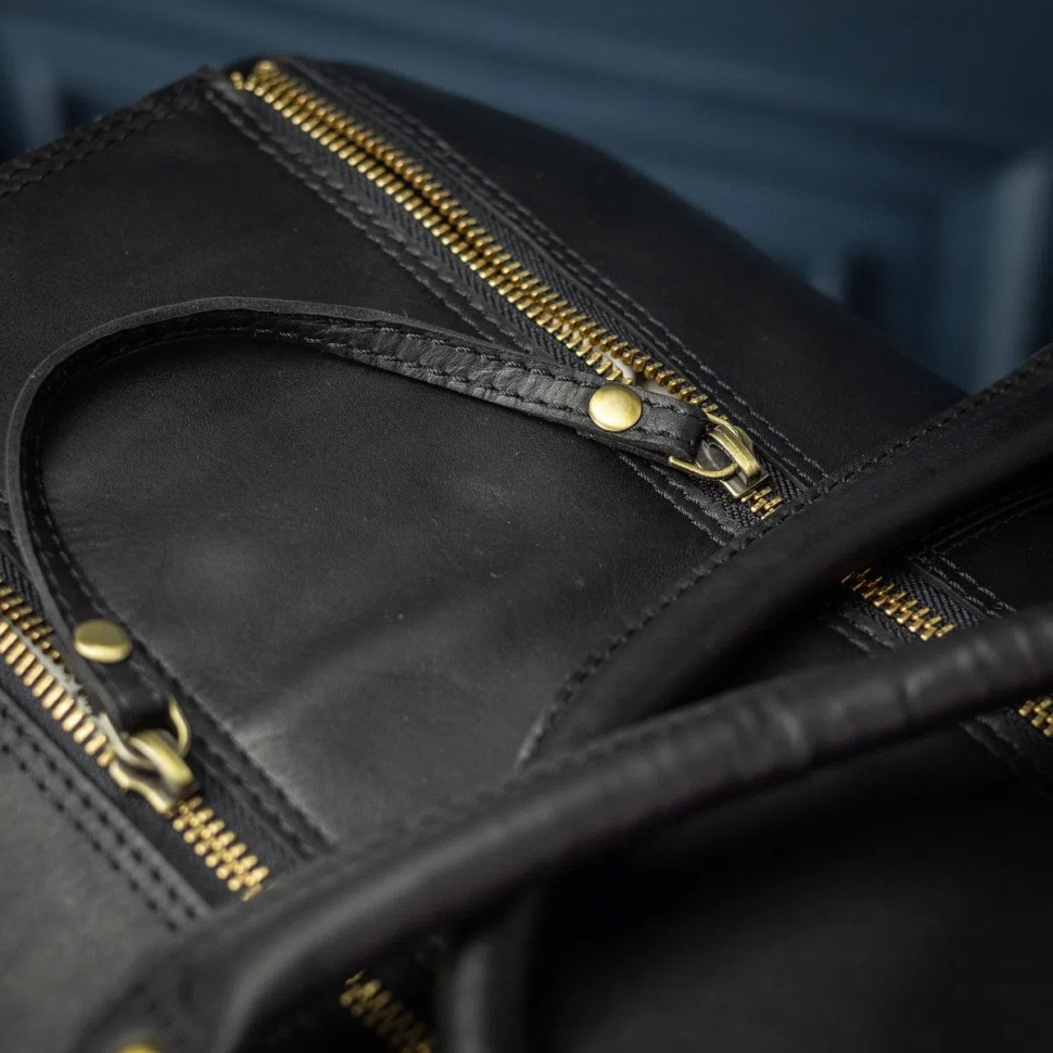 Чоловіча дорожня сумка Ashwood K48 (Black)