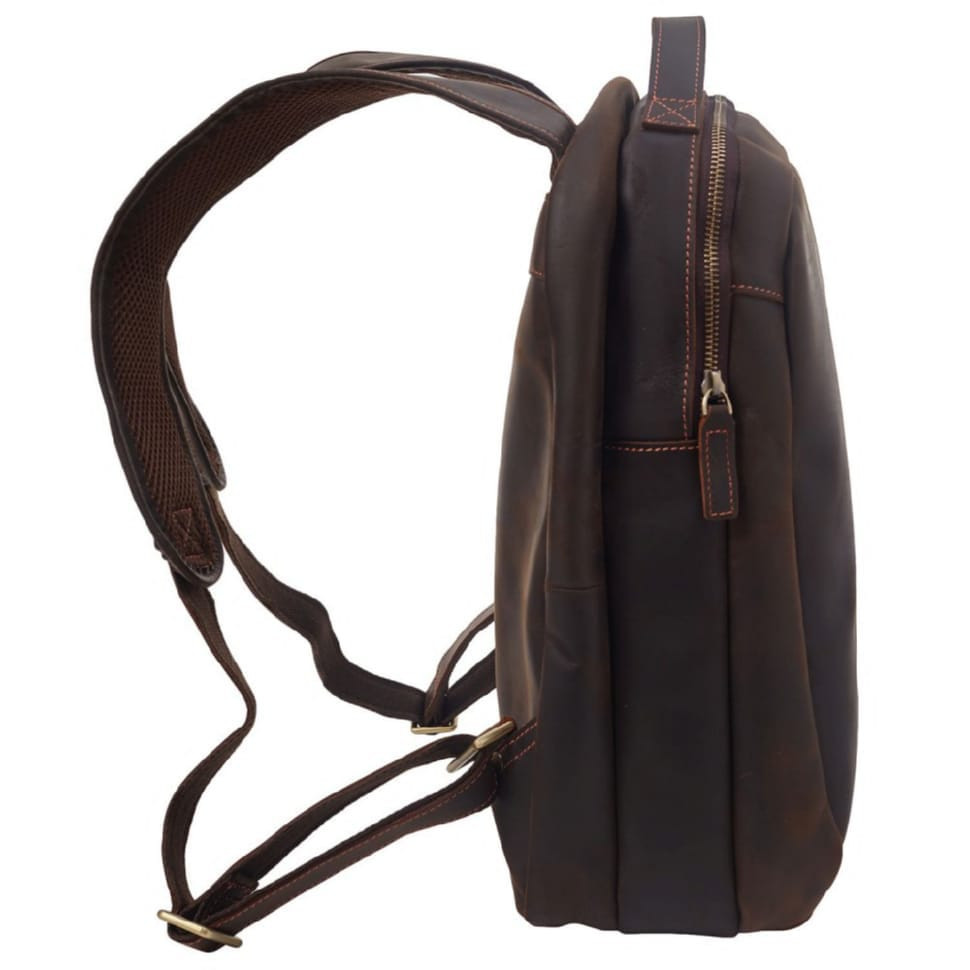 Шкіряний рюкзак BUFFALO BAGS M191249C темно-коричневий нубук