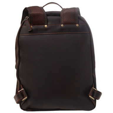 Шкіряний рюкзак BUFFALO BAGS M191249C темно-коричневий нубук
