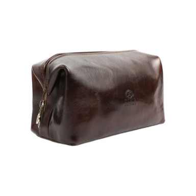 Small Leather Toiletry Bag - Four Past Midnight TIme Resistance 5234201 