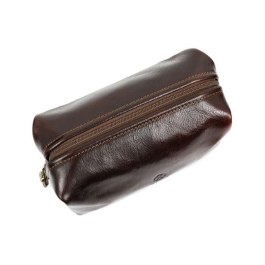 Small Leather Toiletry Bag - Four Past Midnight TIme Resistance 5234201 