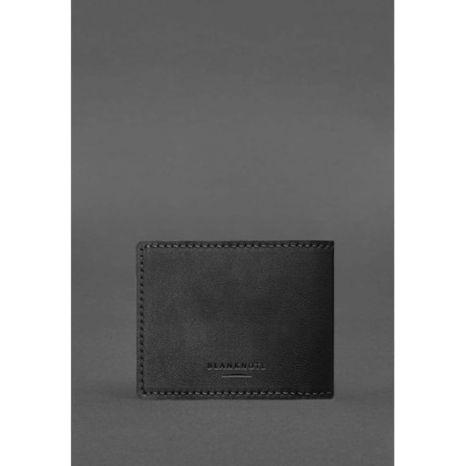 Шкіряна обкладинка для посвідчення журналіста Чорна