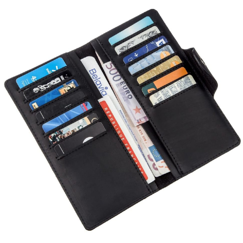 Гаманець чоловічий з вінтажній шкіри SHVIGEL 16165 Чорний