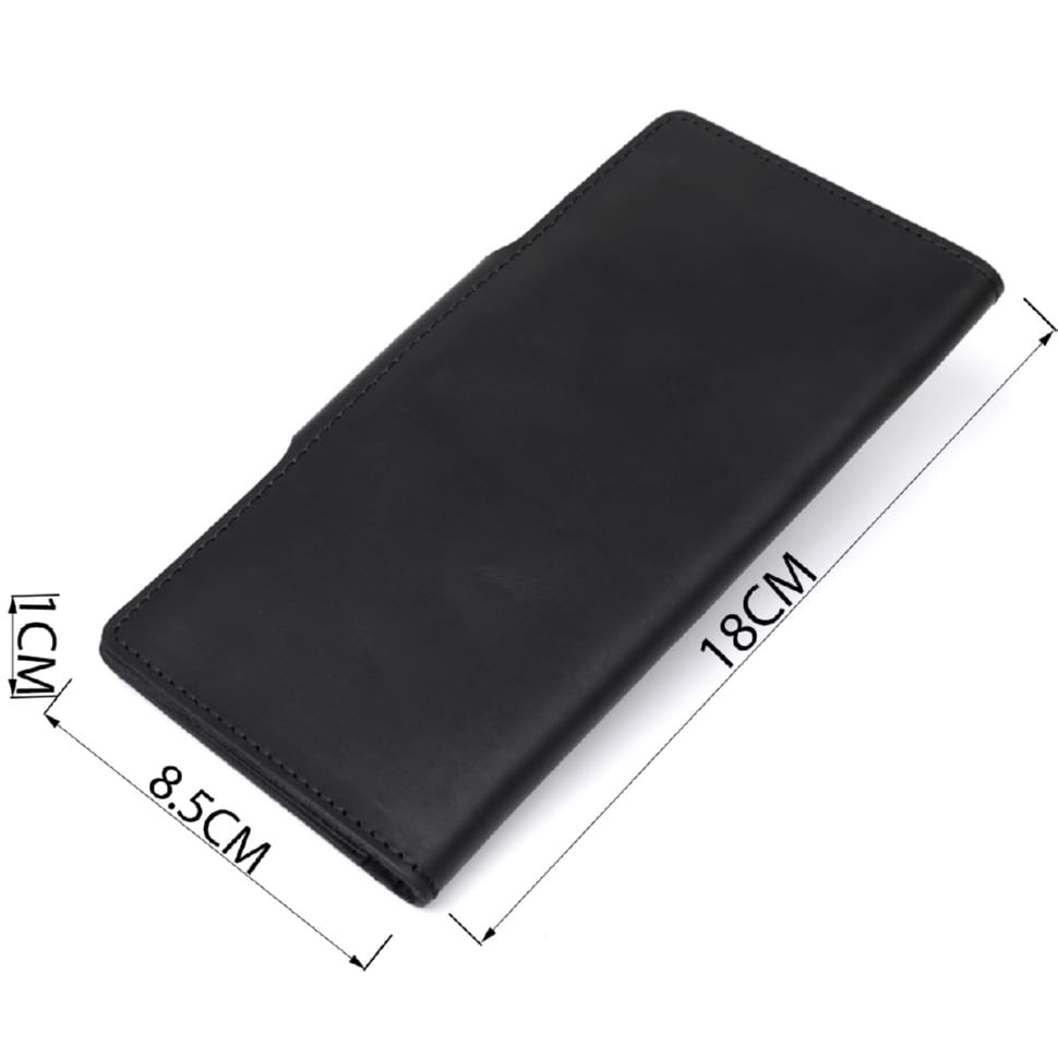 Гаманець чоловічий з вінтажній шкіри SHVIGEL 16165 Чорний