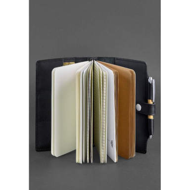 Leather notepad (Soft-beech) 4.0 black
