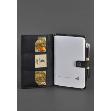 Leather notepad (Soft-beech) 4.0 black