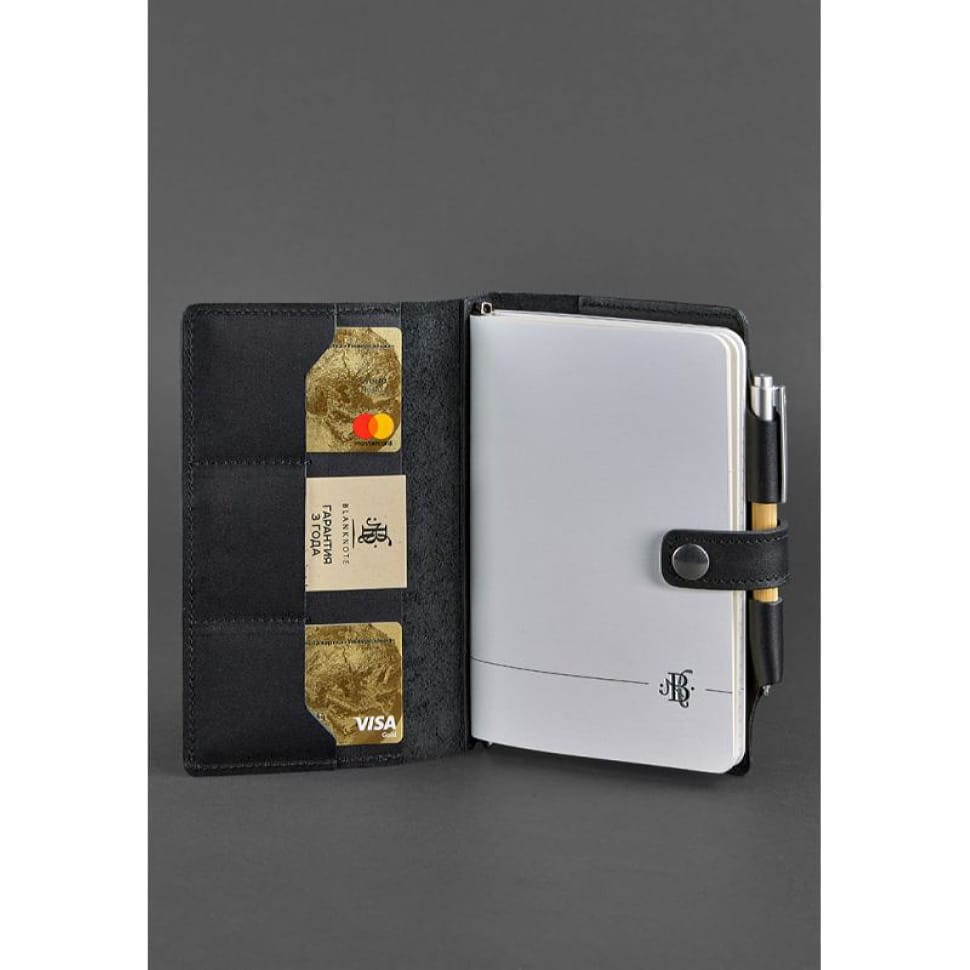 Leather notepad (Soft-beech) 4.0 black