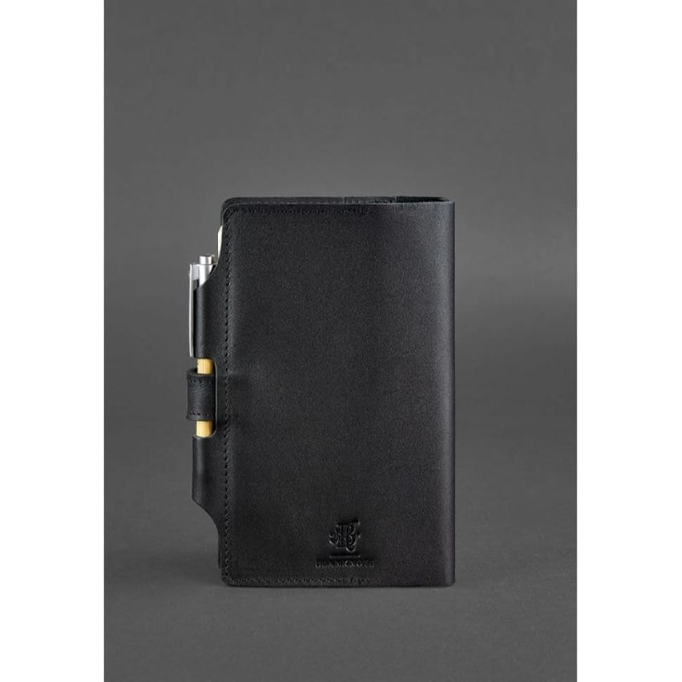 Leather notepad (Soft-beech) 4.0 black