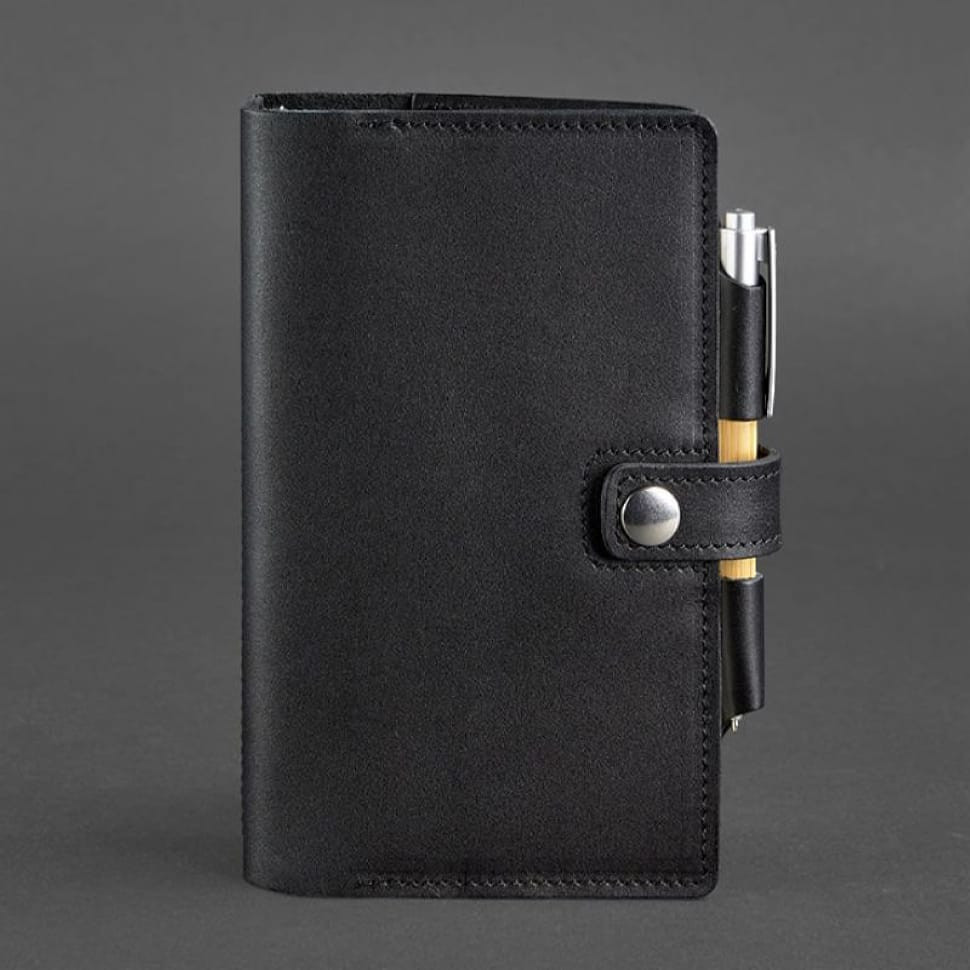Leather notepad (Soft-beech) 4.0 black