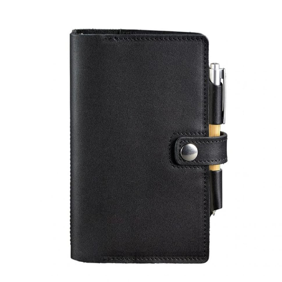 Leather notepad (Soft-beech) 4.0 black