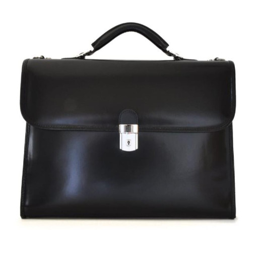 Pratesi RNE362 - Da Verrazzano Briefcase для ноутбука в цукерки Leather Radica Black