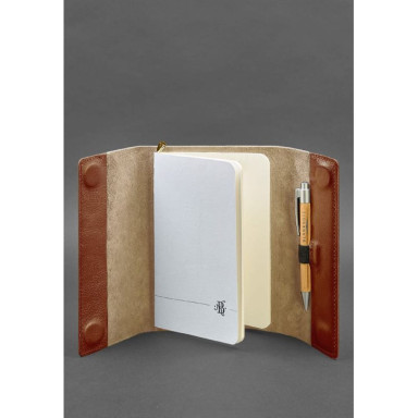 Leather notebook soft beech 7.0 light brown