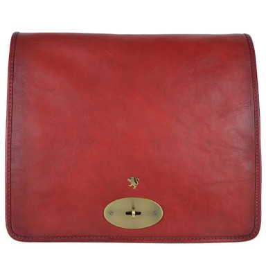 Pratesi BCL122/32 - Cross Body Bag Portalettere in cow leather Bruce Cherry