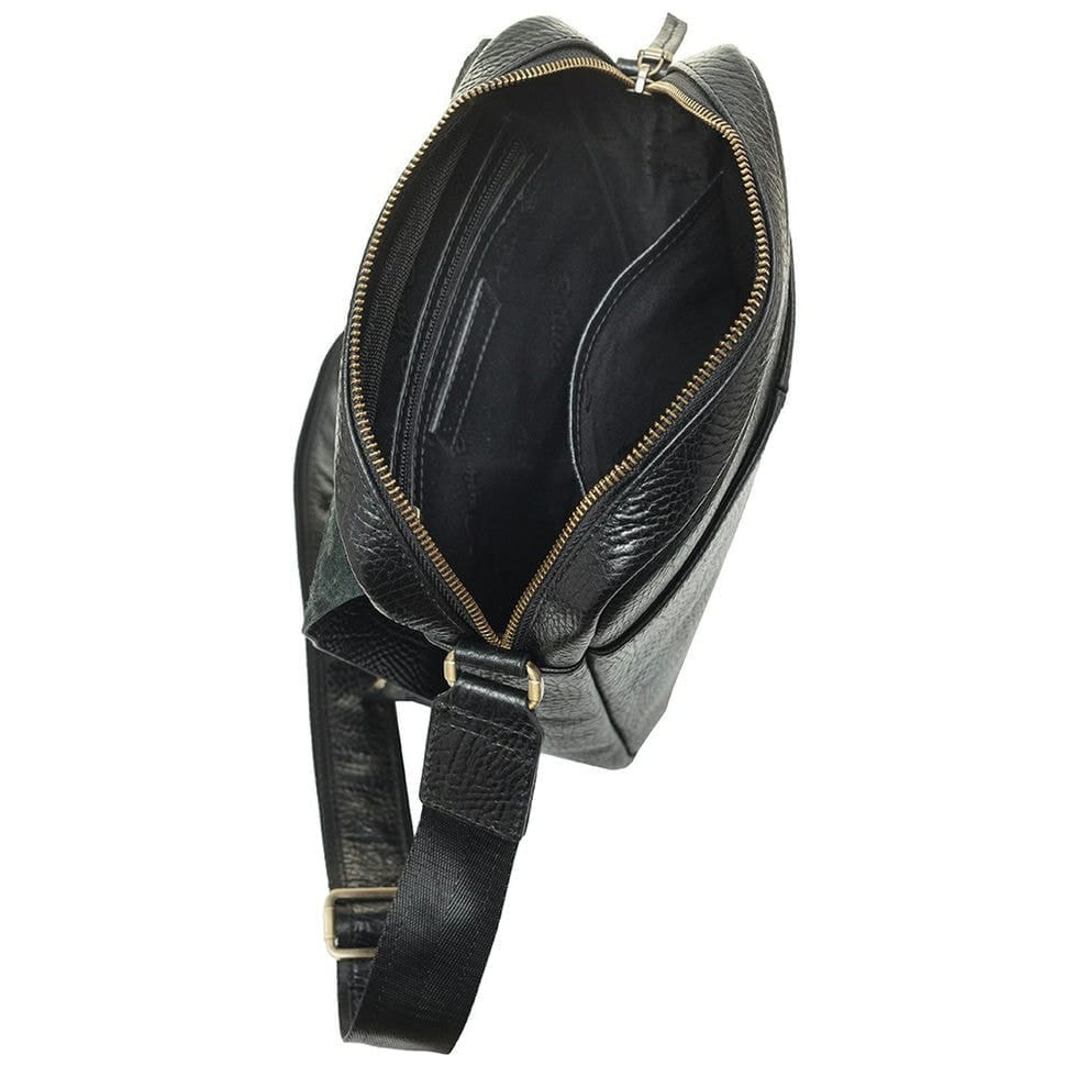 Барсетка м'яка шкіряна Tony Bellucci 5130-893 чорний флотар