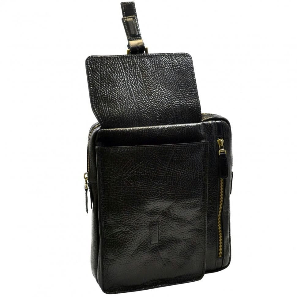 Барсетка м'яка шкіряна Tony Bellucci 5065-893 чорний флотар