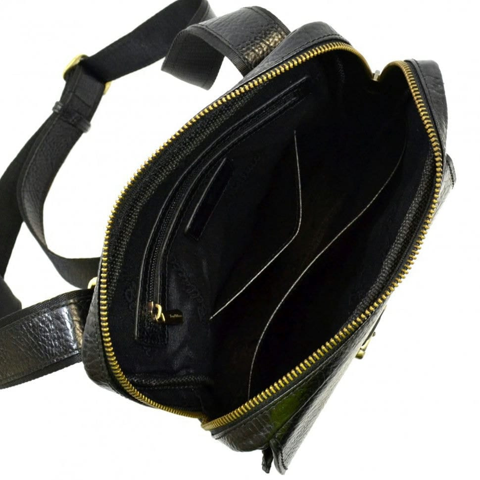 Барсетка м'яка шкіряна Tony Bellucci 5065-893 чорний флотар