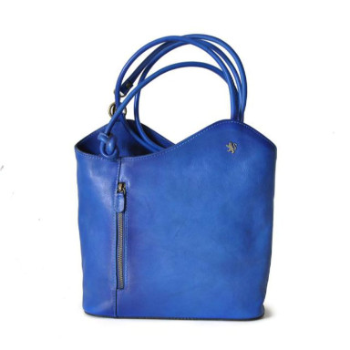 Pratesi BBE465 - Consuma Shoulder Bag in cowhide leather Bruce Electric Blue