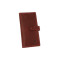 Портмоне вертикальное с хлястиком Grande Pelle Italy 523161, бордо