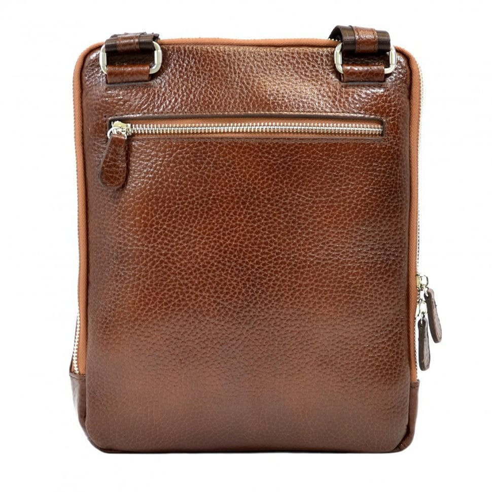 Барсетка м'яка шкіряна Desisan 1350-015 рудий флотар