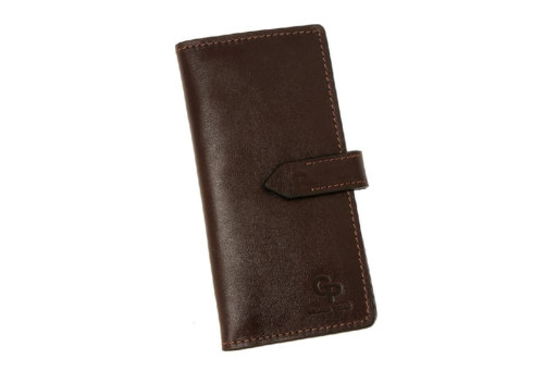 Портмоне шкіряне 524620 GP, шоколад, від бренду Grande Pelle