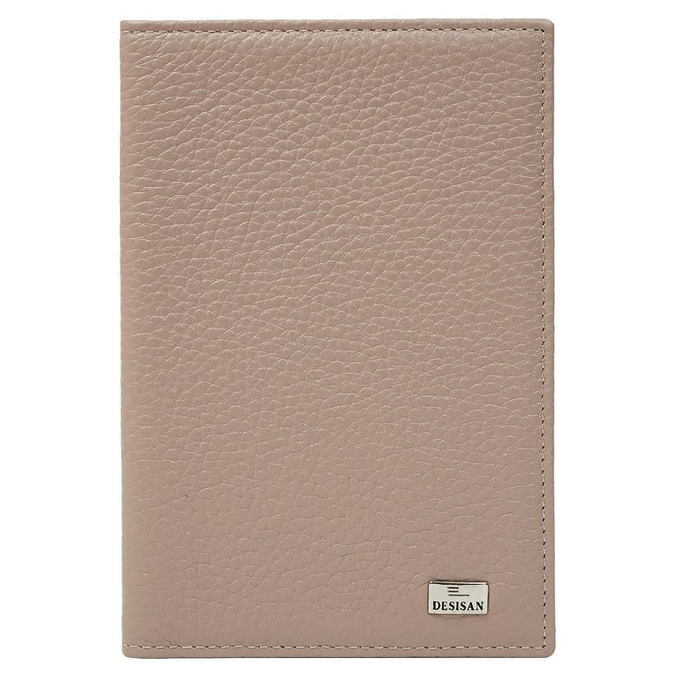 Паспорт шкіра Desisan-283 бежевий флотар