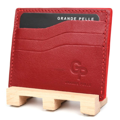 Кардхолдер CardCase, красный Grande Pelle 305660