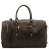 TL Voyager Leather travel bag with front pocket Tuscany TL142140