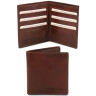 Ексклюзивний подвійний шкіряний гаманець для чоловіків Тоскана TL142060