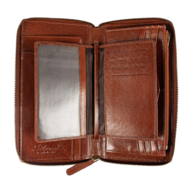 Travel wallet Ashwood TW01 Chestnut (Chestnut)