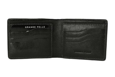 Wallet Grande Pelle Onda 507610 glossy leather black