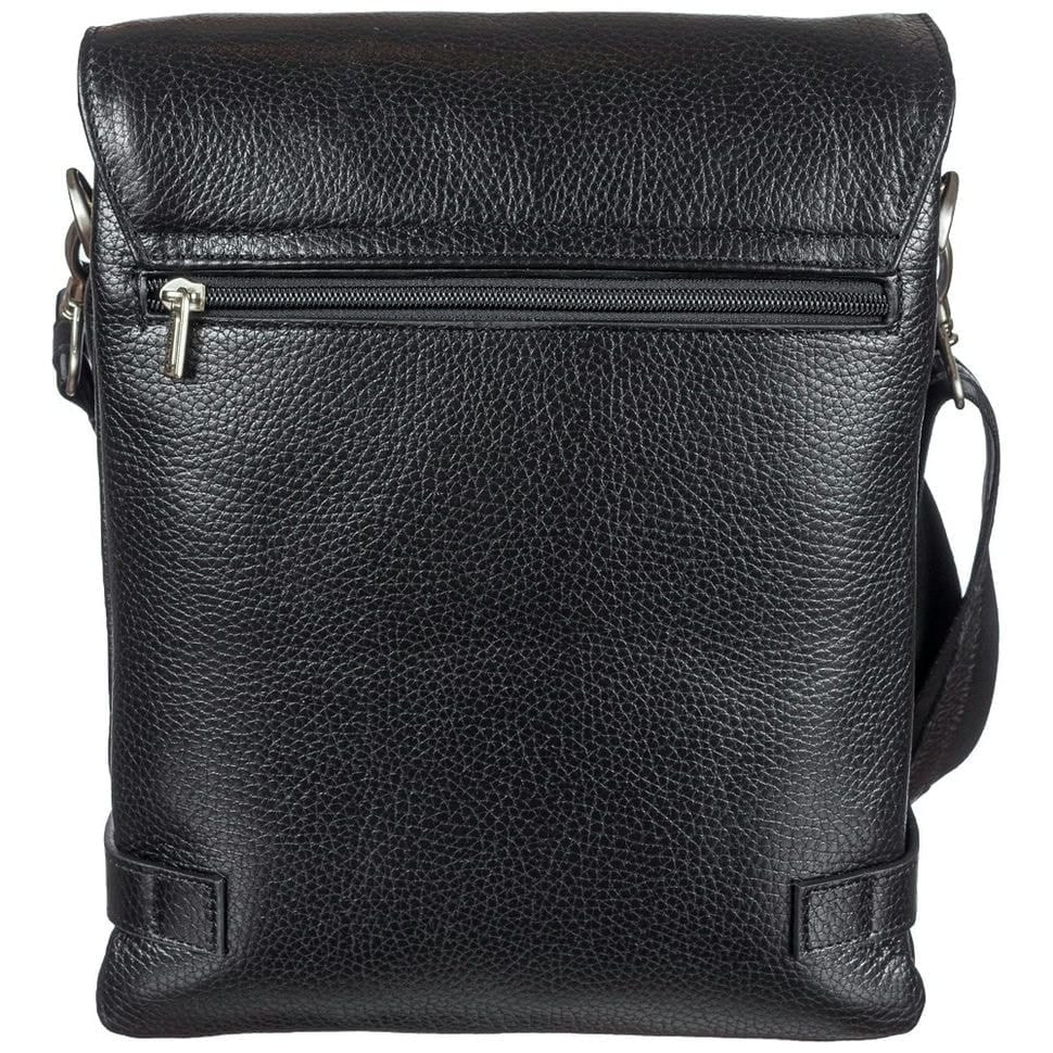 Барсетка м'яка шкіряна DESISAN 1327-01 чорний дрібний флотар