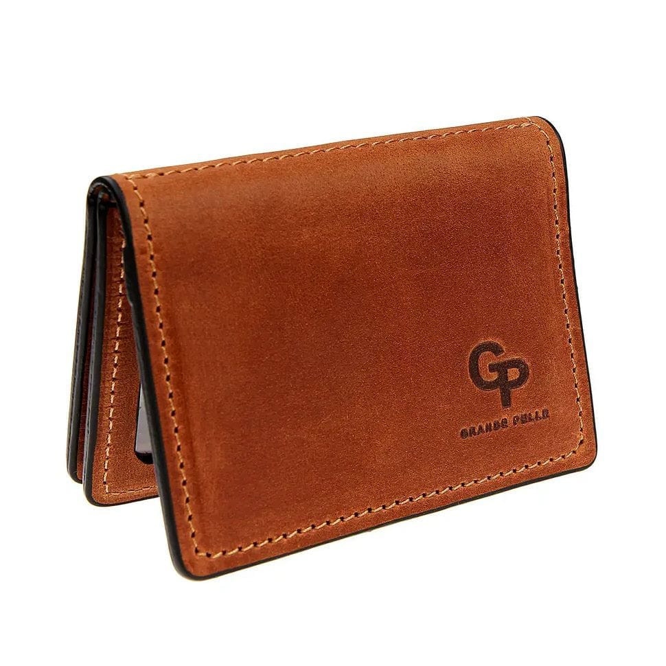 Cover for license, technical passport, Grande Pelle ID 221123 cognac color