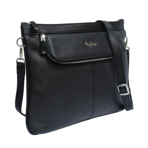 Папка для паперів шкіряна Contatto 9708 чорний