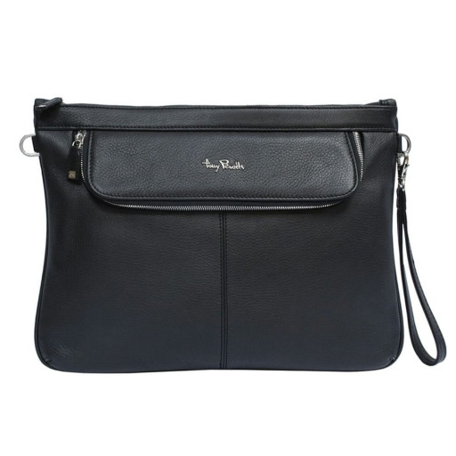 Папка для паперів шкіряна Contatto 9708 чорний