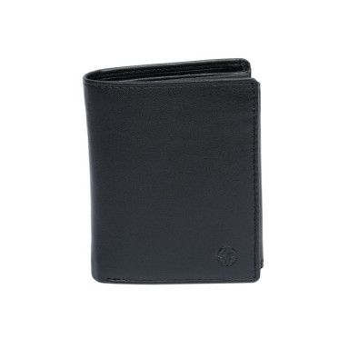 Leather wallet Cortina 5054 nero black