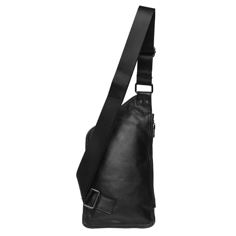 Чоловік шкіряний рюкзак Borsa Leather k1320-black