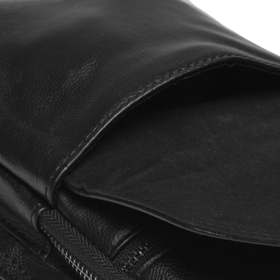 Чоловік шкіряний рюкзак Borsa Leather k1320-black