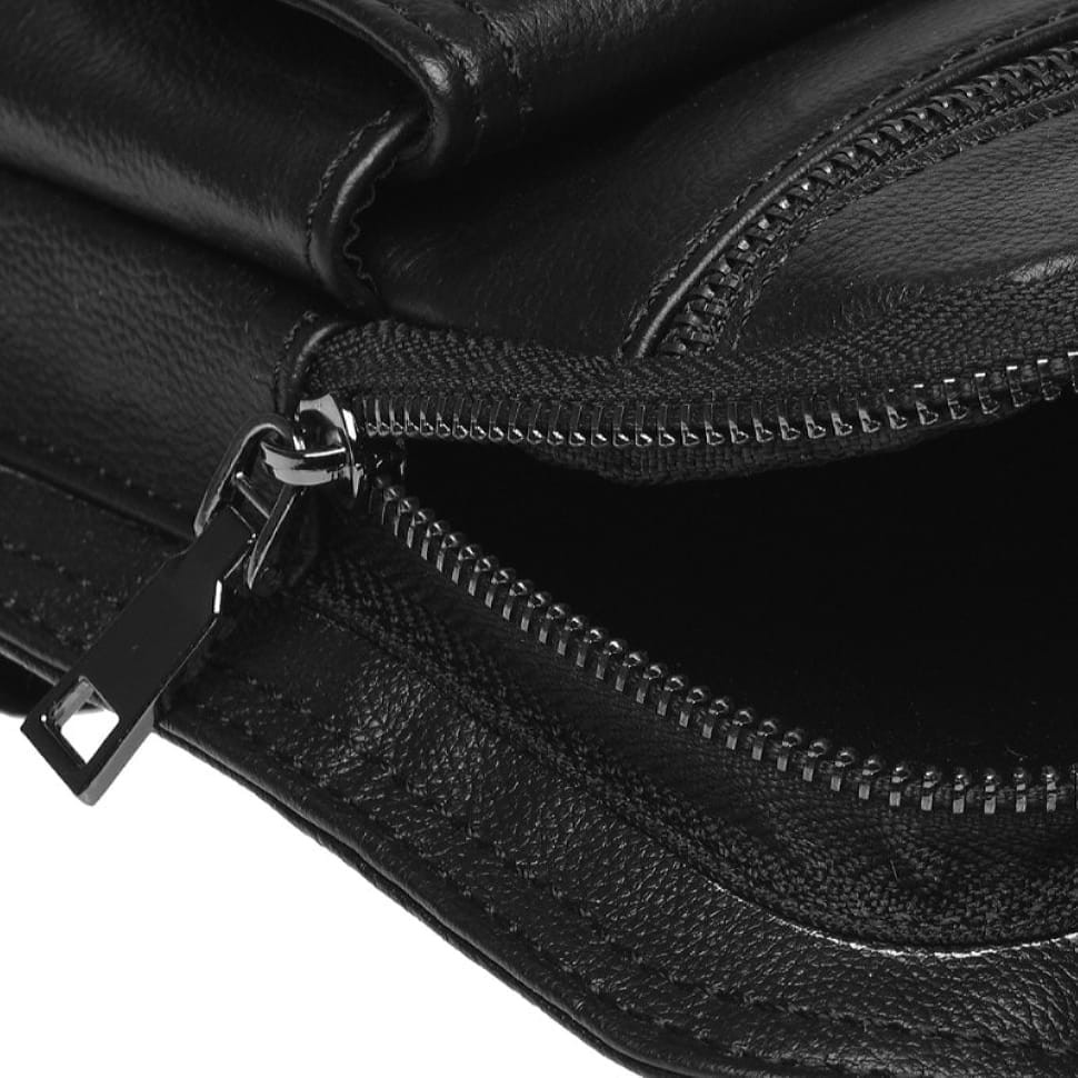 Чоловік шкіряний рюкзак Borsa Leather k1320-black