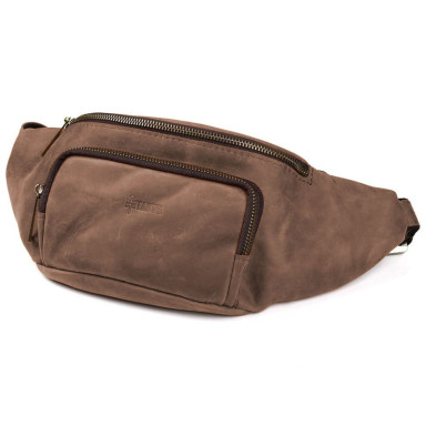 Stylish belt bag of the brand TARWA RC-3079-3md in brown crazy horse