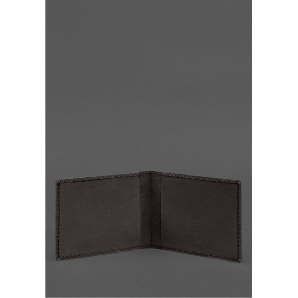 Leather National Guard ID Card Cover Dark Brown