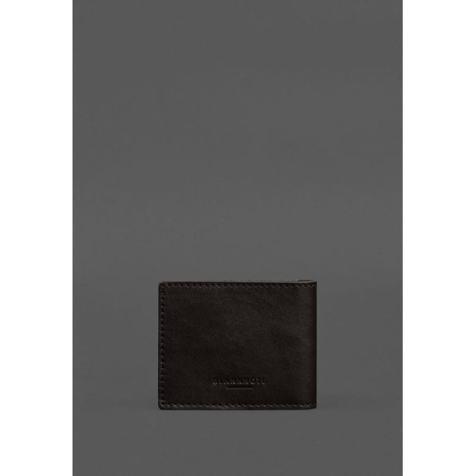 Leather National Guard ID Card Cover Dark Brown