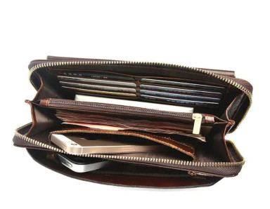 Чоловічий клатч шкіряний bx9043ob Oil Brown