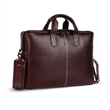13 Hammonds Flycatcher LB106 Brown Leather Laptop Bag