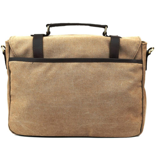 Чоловічий портфель з канвасу та шкіри наппа TARWA RCS-3920-3md