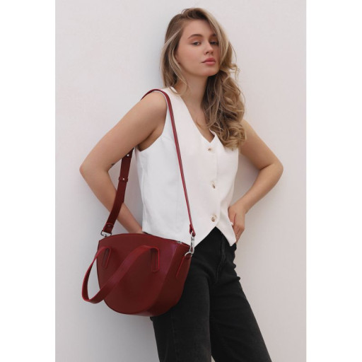Жіноча шкіряна сумка Bella червона