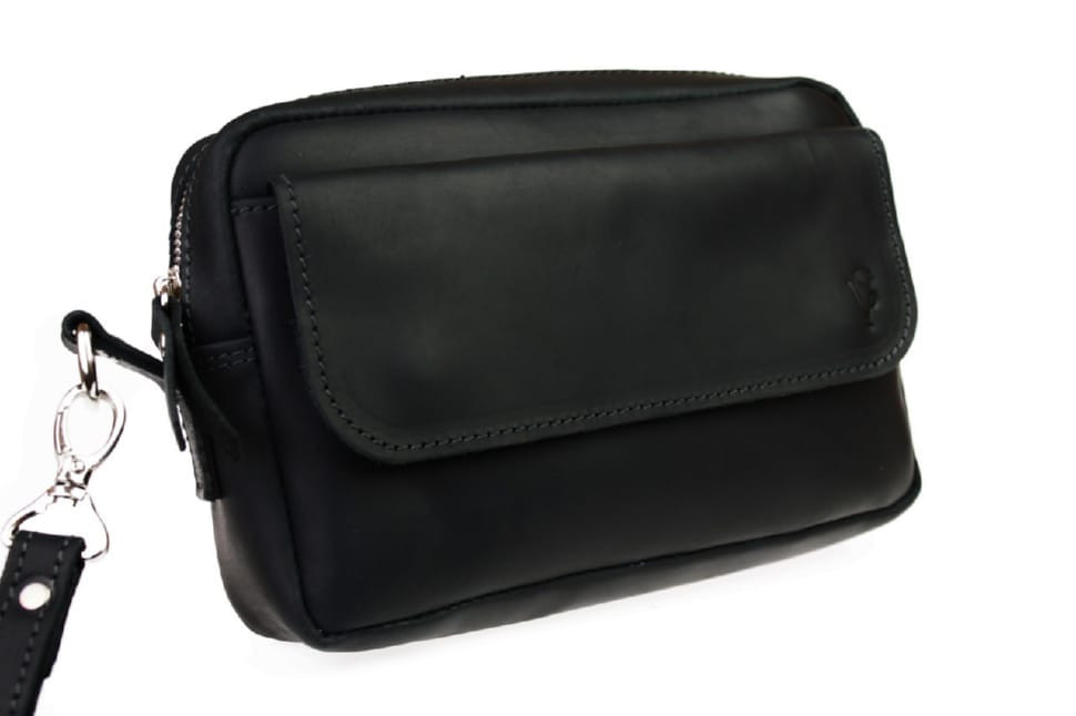 Сумка жіноча шкіряна маленька клатч SULLIVAN 26-63(26) чорна