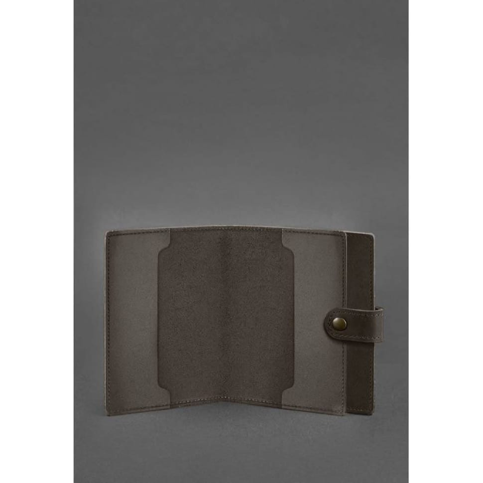 Кожаная обложка-портмоне для удостоверения офицера 11.0 темно-коричневый Crazy Horse